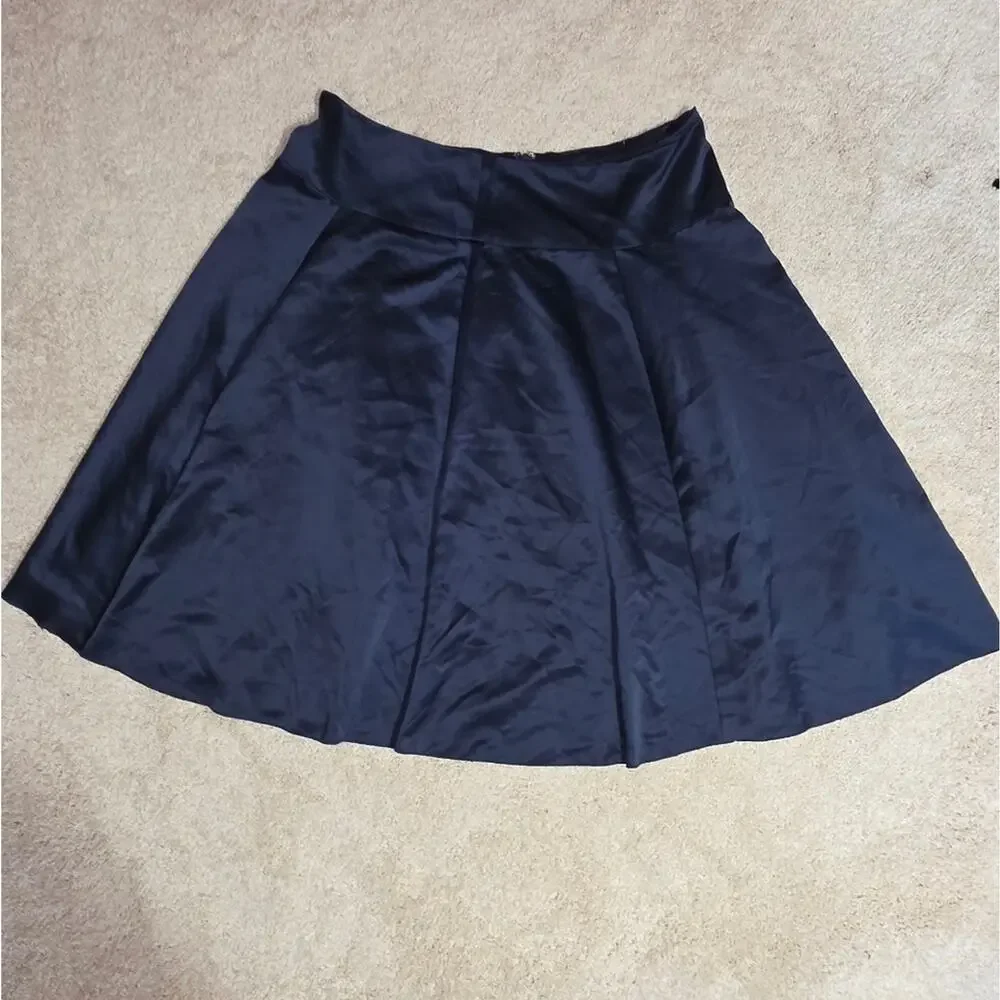 New York & Company Dark Blue A-Line Skirt